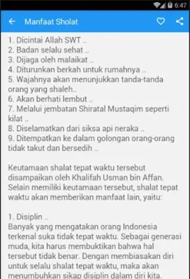 Manfaat Sholat android App screenshot 0