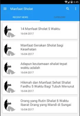 Manfaat Sholat android App screenshot 1